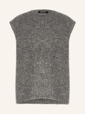 Black Palms Dzianinowa Koszulka Teya Z Alpaki grau