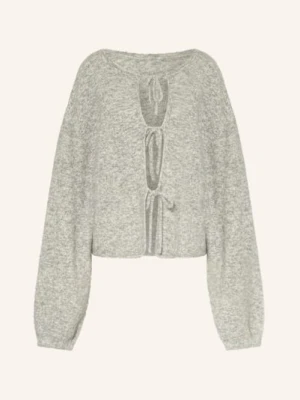 Black Palms Kardigan Zusie Z Dodatkiem Alpaki grau