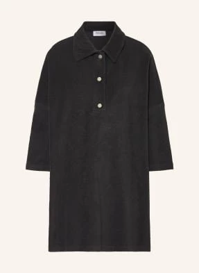 Black Palms Koszulka Polo Oversized Z Frotte schwarz