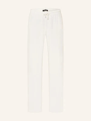 Black Palms Spodnie Marlena Bini W Stylu Dresowym Z Materiału Frotte weiss