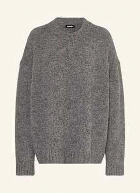Black Palms Sweter Oversize Kelly Z Alpaki grau