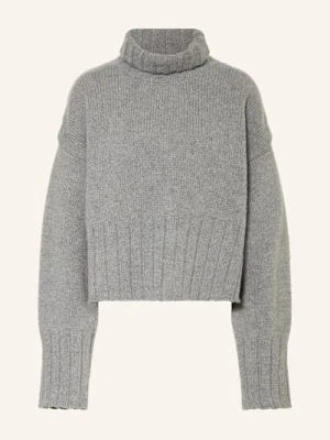 Black Palms Sweter Sumy Z Wełny Merino grau