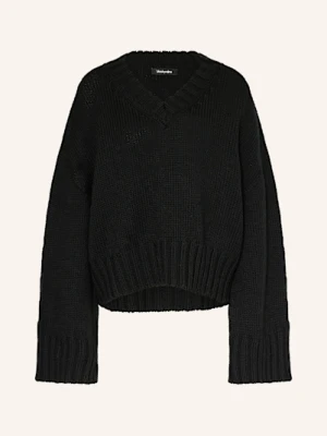 Black Palms Sweter Vee schwarz