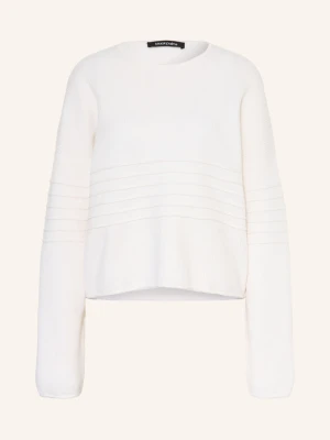 Black Palms Sweter Viloh beige BIAŁY