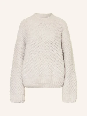 Black Palms Sweter Z Alpaki Corsetta grau