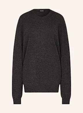 Black Palms Sweter Z Wełny Merino Z Dodatkiem Kaszmiru grau