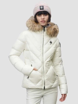 BLAUER Alicia Biała kurtka damska Short Jackets, Rozmiar M Blauer USA