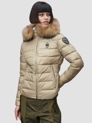 BLAUER Beżowa damska kurtka Arcadia Short Jackets, Rozmiar XL Blauer USA