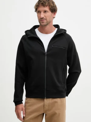 Blauer bluza rozpinana z kapturem męska z bawełną SHAW