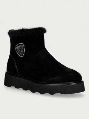 Blauer botki damskie zamszowe KYLE czarny
