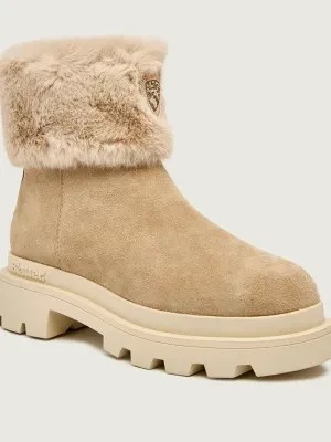 BLAUER Botki na platformie KIMMEL10 | shearling | zamsz