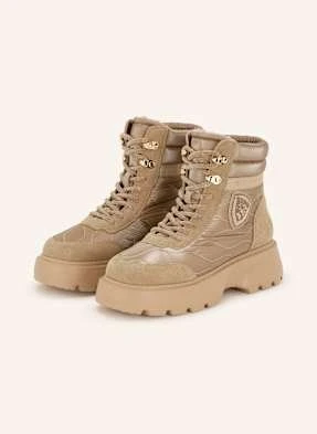 Blauer Botki Sznurowane blanca03 beige