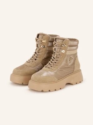 Blauer Botki Sznurowane blanca03 beige