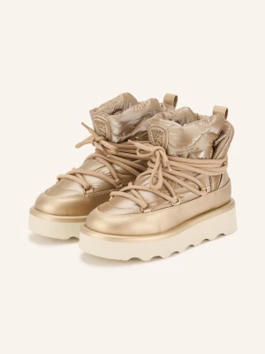 Blauer Botki Sznurowane Doyle gold
