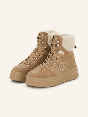Blauer Botki Sznurowane emery01 beige