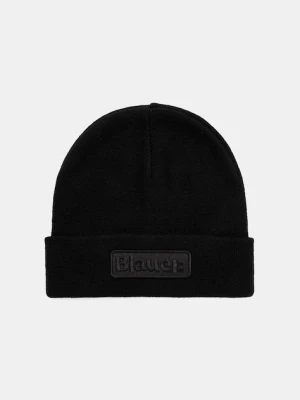Blauer czapka z wełną CHESHIRE kolor czarny BLUA05299