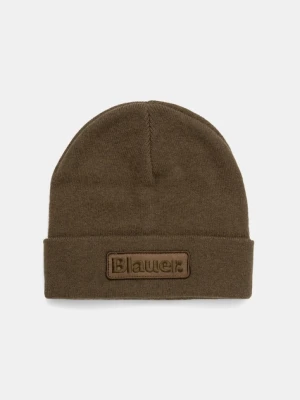 Blauer czapka z wełną CHESHIRE kolor zielony BLUA05299