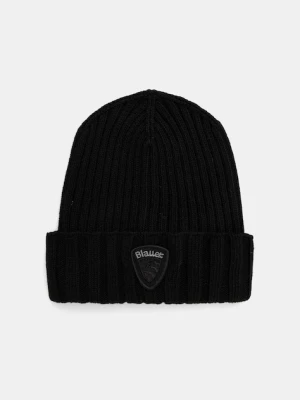 Blauer czapka z wełną KENWOOD kolor czarny BLUA05298
