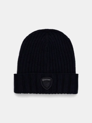 Blauer czapka z wełną KENWOOD kolor granatowy BLUA05298