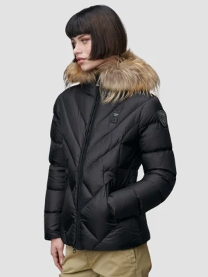 BLAUER Czarna kurtka damska Alicia Short Jackets, Rozmiar L Blauer USA