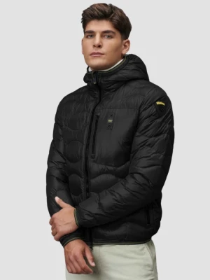 BLAUER Czarna męska kurtka Wave Short Jackets, Rozmiar 3XL Blauer USA