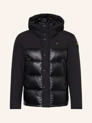 Blauer Kurtka Puchowa Brook schwarz