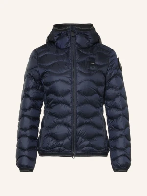 Blauer Kurtka Puchowa Camelia Z Kamieniami Ozdobnymi blau GRANATOWY