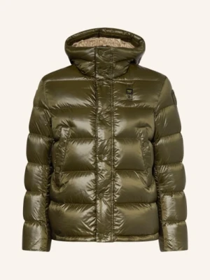 Blauer Kurtka Puchowa Clipper gruen