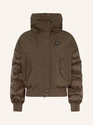 Blauer Kurtka Puchowa Harley braun