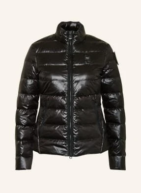 Blauer Kurtka Puchowa schwarz