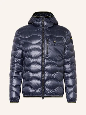 Blauer Kurtka Puchowa Wave blau