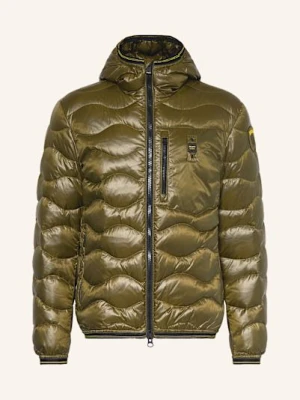 Blauer Kurtka Puchowa Wave gruen
