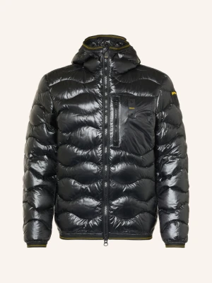 Blauer Kurtka Puchowa Wave schwarz CZARNY