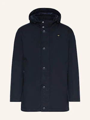 Blauer Parka Puchowa Chester Z Odpinanym Kapturem blau