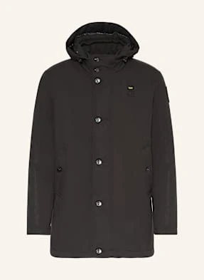 Blauer Parka Puchowa Chester Z Odpinanym Kapturem schwarz