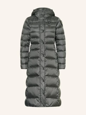 Blauer Płaszcz Puchowy Ani grau