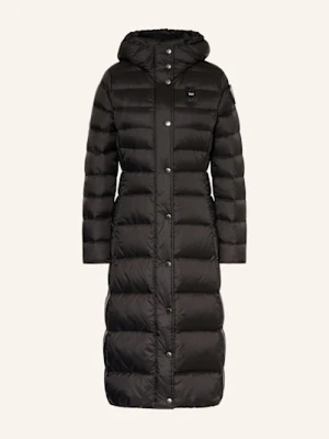Blauer Płaszcz Puchowy Ani schwarz