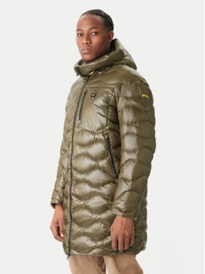 Blauer Płaszcz zimowy Impermeabile 25WBLUK03068 Zielony Regular Fit