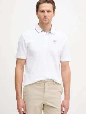 Blauer polo męskie bawełniane DAMON