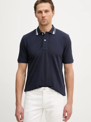 Blauer polo męskie bawełniane RANSOM