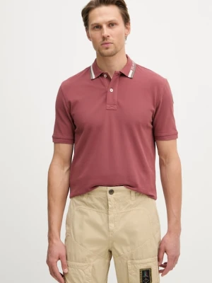 Blauer polo męskie bawełniane RANSOM