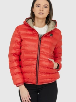 BLAUER Pomarańczowo-beżowa damska dwustronna kurtka Stella reversible down jacket, Rozmiar L Blauer USA