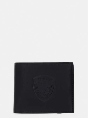 Blauer portfel męski skórzany