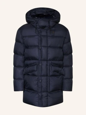 Blauer Puchowy Płaszcz Basto blau