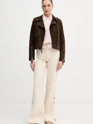 Blauer ramoneska zamszowa CHERRY