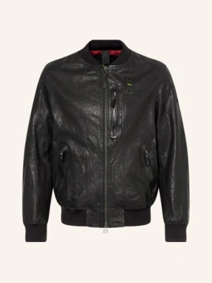 Blauer Skórzana Kurtka Faulkner schwarz