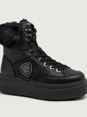 BLAUER Skórzane trapery EMERY01