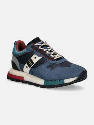 Blauer sneakersy HERON kolor granatowy F4HERON02.COS