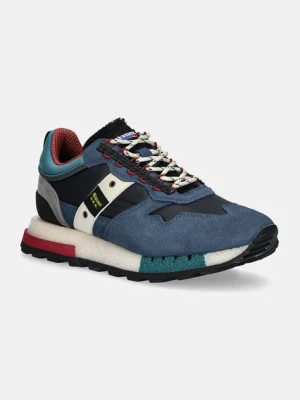 Blauer sneakersy HERON kolor granatowy F4HERON02.COS