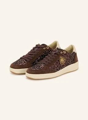 Blauer Sneakersy Olympia Z Cekinami braun